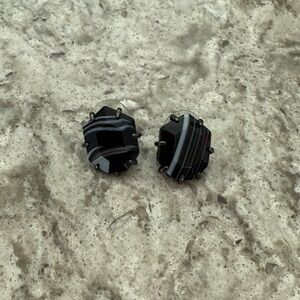 Kendra Scott Black Agate Studs